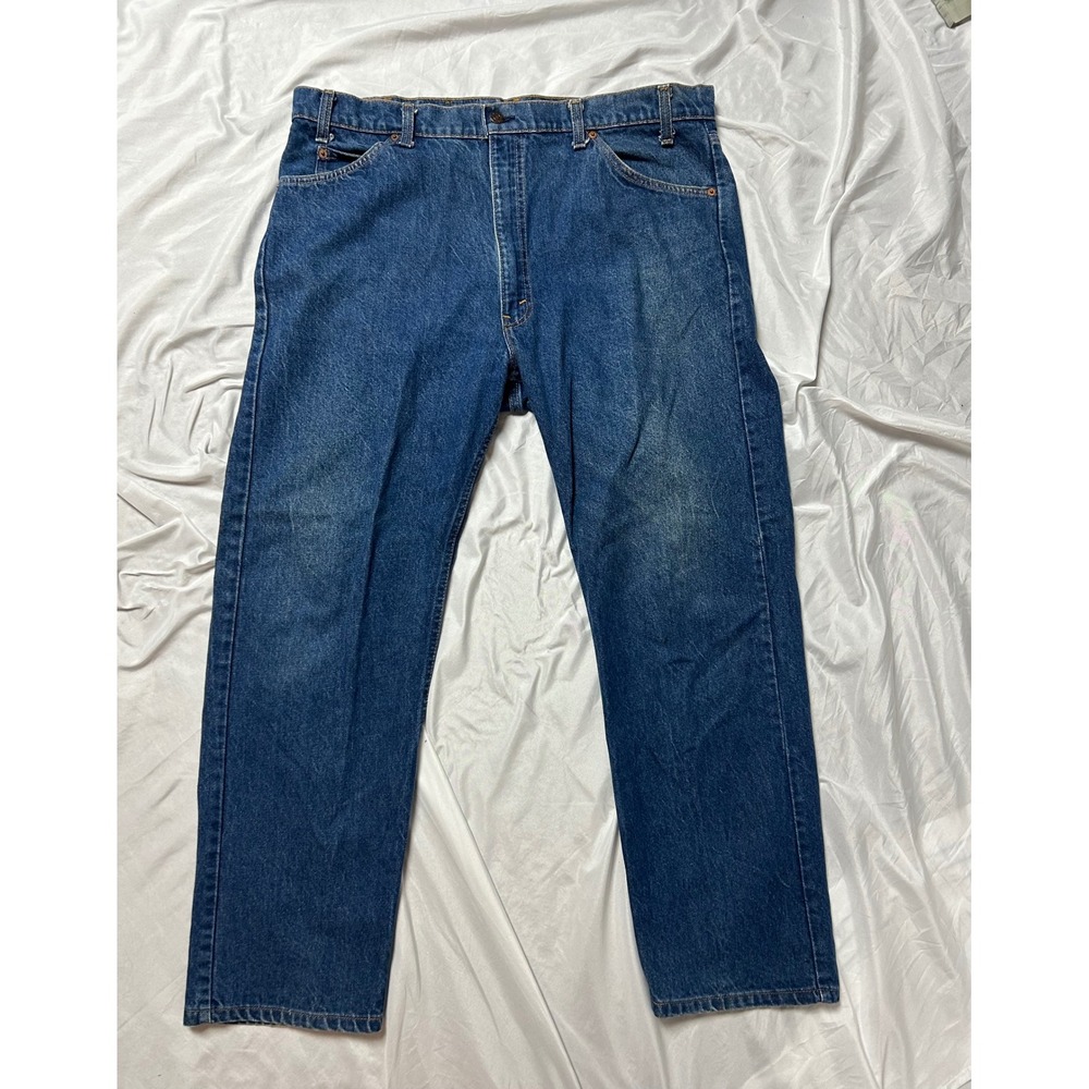 Vintage Levis 505 0217 Orange Tab Jeans 40x30 Med Wash Straight Leg Made in USA